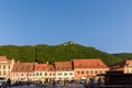 In Brasov Council Square Piata Sfatului Are Located The Council House, The Old Town And The Black Church Royalty Free Stock Photo