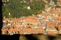Brasov Old City. Autumn view from above Tampa Mountain Royalty Free Stock Photo