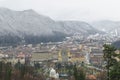 Brasov, old city in winter Royalty Free Stock Photo