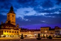 Brasov old town, with medieval architecture in Transylvania, Romania