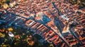 Brasov, Romania - Autumn scenic of historical downtown, Council Square Royalty Free Stock Photo