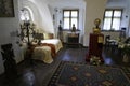 Brasov Romania - 24 August 2022: Medieval Furniture in Bran Castle Royalty Free Stock Photo