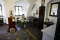 Brasov Romania - 24 August 2022: Medieval Furniture in Bran Castle Royalty Free Stock Photo