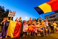 Brasov, Romania. Romanians protest against the gover