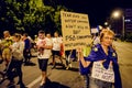 Brasov, Romania. Romanians protest against the gover