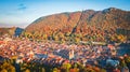 Brasov, Romania - Autumn scenic of historical downtown, Council Square Royalty Free Stock Photo