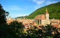 Brasov Romania Black Church centre european festival transylvania old town tampa mountain golden stag Royalty Free Stock Photo