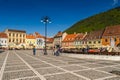 Brasov, Romania. The Brasov Council Square Piata Sfatului . Royalty Free Stock Photo