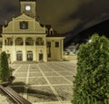 Brasov, romania, europe, the council house in the homonymous square Royalty Free Stock Photo