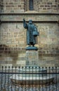 Johannes Honterus monument in Brasov, Romania Royalty Free Stock Photo