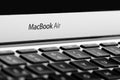 BRASOV, ROMANIA - JUNE, 2016: MacBook Air written on silver laptop