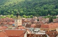 Landmark attraction in Brasov, Romania. Old town and The Council Square