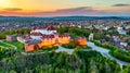 Brasov, Romania - Sunset aerial view of Citadel Royalty Free Stock Photo