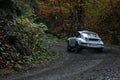 Brasov / Romania - 10/19/2019: Tess Rally 48 - Historic car - Porsche 911 turbo PS8 - Glejarie Royalty Free Stock Photo