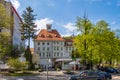 BRASOV, ROMANIA, view of the street of George Baritiu.