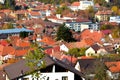Roofs of the houses and landscape of the city Brasov, Transylvania