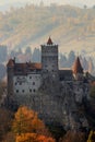 Brasov, Transylvania. Romania. The medieval Castle of Bran, known for the myth of Dracula. Royalty Free Stock Photo