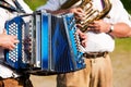 Brass band in Bavaria Royalty Free Stock Photo