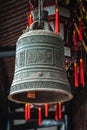 Brass Bell in Wenshu Monastery Royalty Free Stock Photo