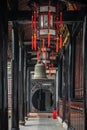 Brass Bell in Wenshu Monastery Royalty Free Stock Photo