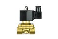 Brass body solenoid valve Royalty Free Stock Photo