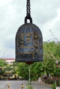 Brass buddhist temple bell Royalty Free Stock Photo