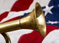 Brass Bugle. Royalty Free Stock Photo