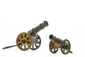 Brass cannon model Royalty Free Stock Photo
