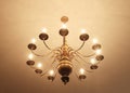 Brass chandelier