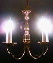 Brass chandelier