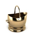 Brass Coal Bucket Royalty Free Stock Photo