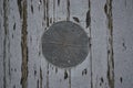 Brass compass medallion