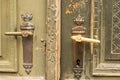 Brass door handles Royalty Free Stock Photo