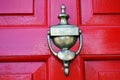 Brass door knocker Royalty Free Stock Photo