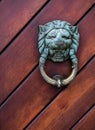 Brass door knocker Royalty Free Stock Photo