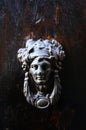 brass door knocker, old town Lucca Italy Royalty Free Stock Photo