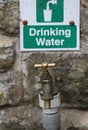 Brass drinking water outlet.