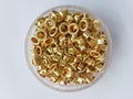 Brass eyelets Royalty Free Stock Photo