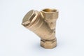 Brass fitting for connecting metal-plastic pipes on whi