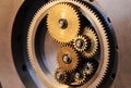 Brass gears of a locking mechanism