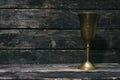 Brass goblet. Magic potion.