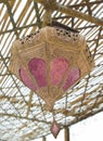 Brass hanging lamp, Morocco