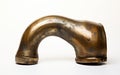 Brass Iron Elbow with No Background Disturbance in New Silver
