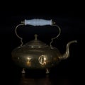 Brass kettle - antique Royalty Free Stock Photo