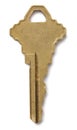 Brass key Royalty Free Stock Photo