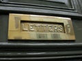 Brass letterbox