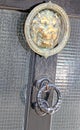 Brass lion door knocker Royalty Free Stock Photo