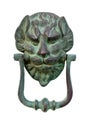 Brass Lion Head Door Knocker Royalty Free Stock Photo