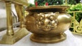 Brass Lion joss sticks pot