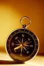 Brass magnetic compass